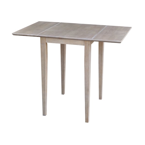 International Concepts Rectangle Small Dropleaf Table, Washed Gray Taupe, 36 in W, 22 in L, 29 in H, Wood - T09-2236D