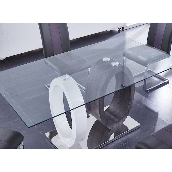 Global Furniture Usa Contemporary  D1628Dt + D915Dc Grey - 2798