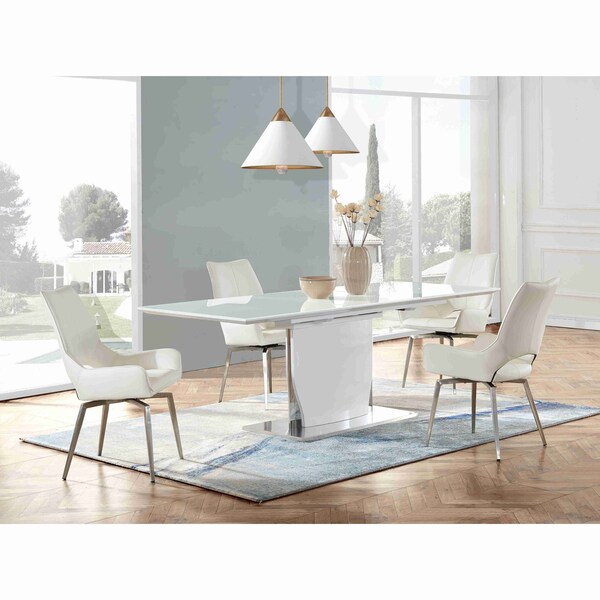 Global Furniture Usa Modern High Gloss D2279Dt + D4878Ndc White - 2817