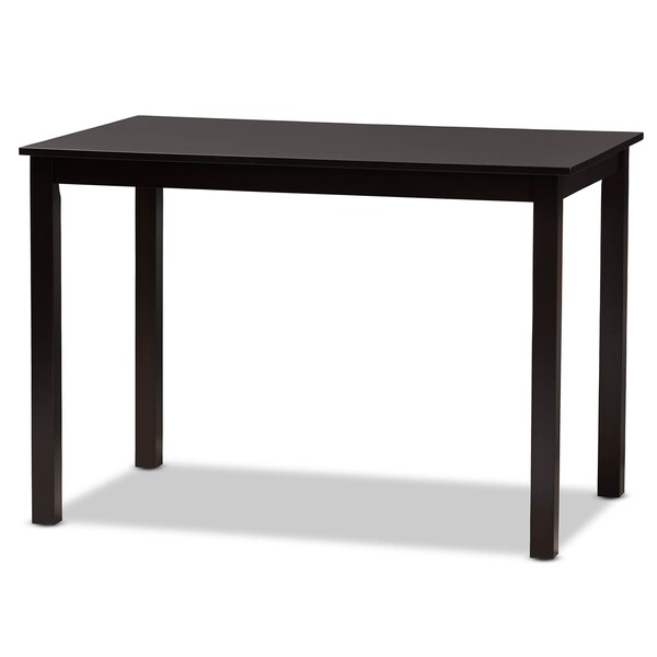 Baxton Studio Jackson Sand Upholstered and Espresso Wood 5-Piece Dining Set - 166-10764-8026