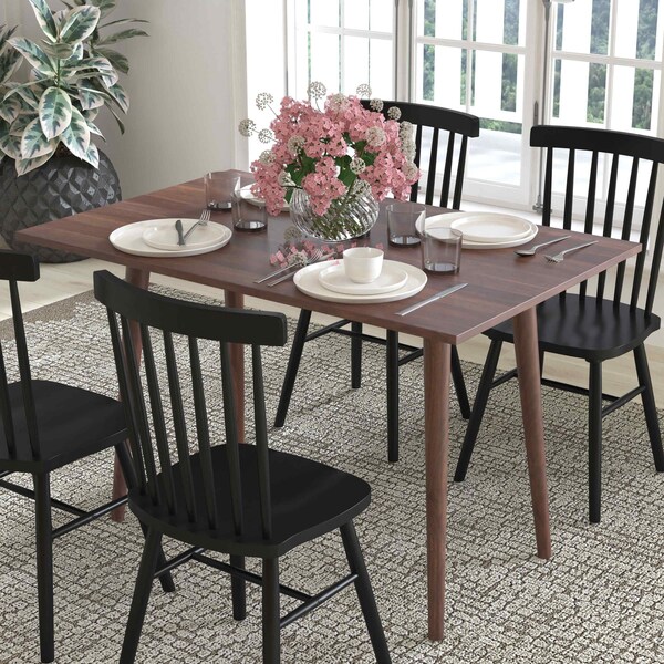 Flash Furniture 30 W, 47.25 L, 29.75 H, Particleboard, Rubberwood (Parawood) - EM-DT16001-WAL-GG