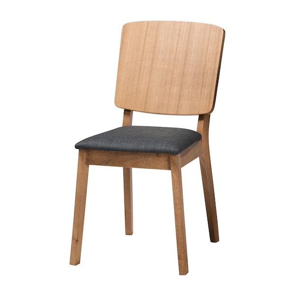 Baxton Studio 39.4 W, 29.5 H, Fabric "100% Polyester", Rubberwood , MDF, LVL with China Ash Veneer , USFR Foam - 224-12947-12948-ZORO