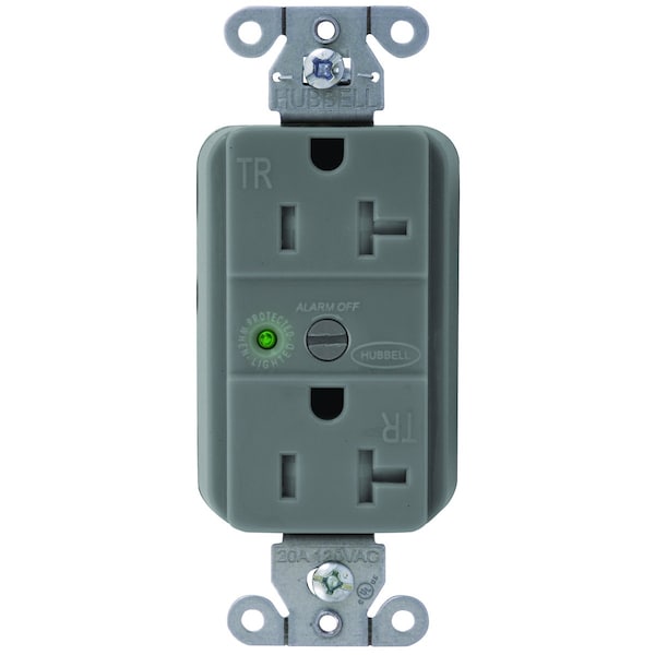 Hubbell Wiring Device-Kellems SnapConnect Receptacles SNAP5362GYS - SNAP5362GYS