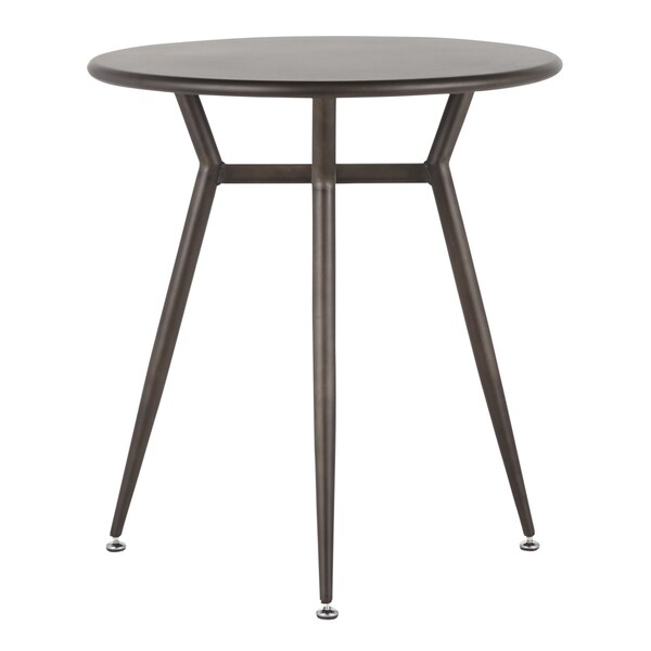 Lumisource Clara Round Dinette Table in Antique Metal - DT-CLARARN AN