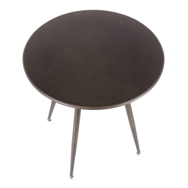 Lumisource Clara Round Dinette Table in Antique Metal - DT-CLARARN AN