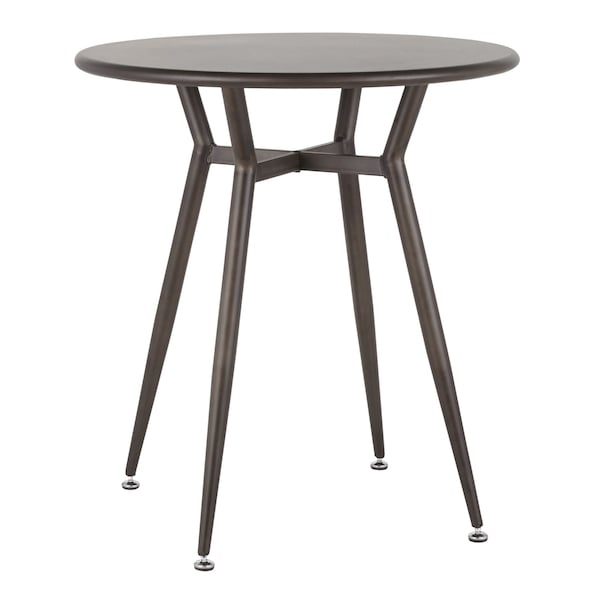 Lumisource Clara Round Dinette Table in Antique Metal - DT-CLARARN AN