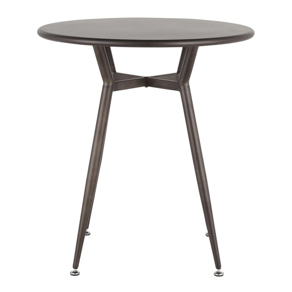 Lumisource Clara Round Dinette Table in Antique Metal - DT-CLARARN AN