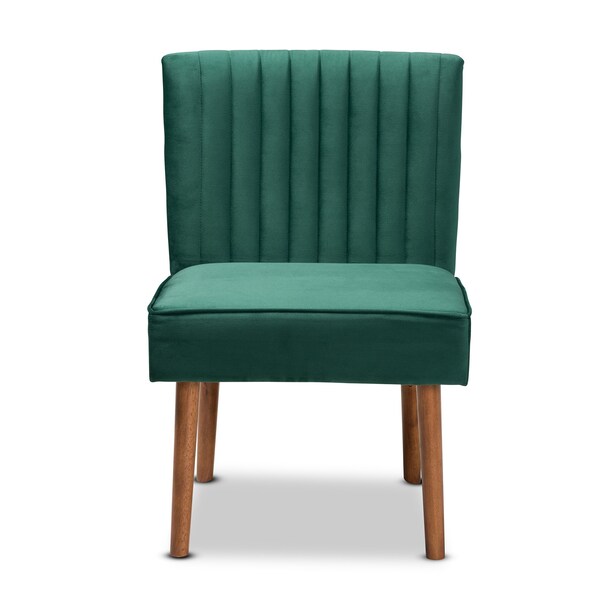 Baxton Studio 47.25 W, 27.75 H, Fabric "100% Polyester", Plywood, MDF, LVL, Wood, Foam, Rubber Wood - 214-11962-11961-11961-9305-ZORO
