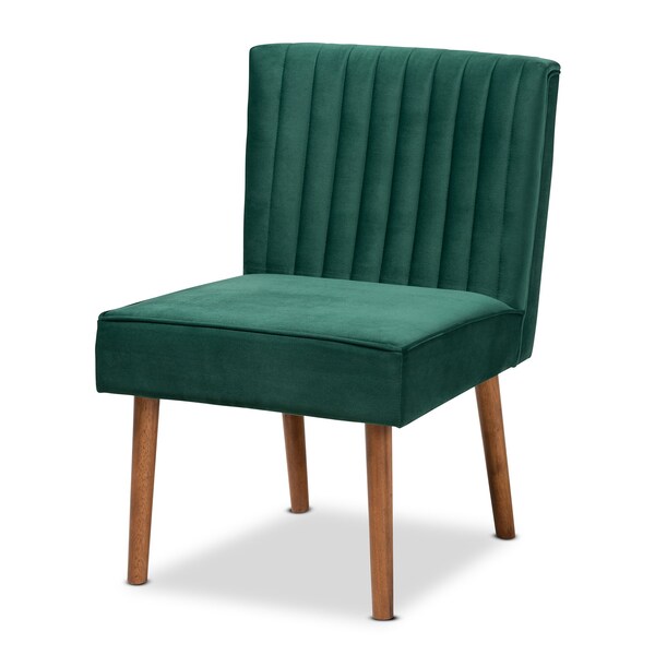 Baxton Studio 47.25 W, 27.75 H, Fabric "100% Polyester", Plywood, MDF, LVL, Wood, Foam, Rubber Wood - 214-11962-11961-11961-9305-ZORO