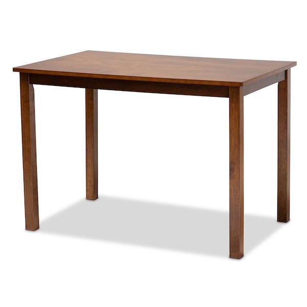 Baxton Studio Mirna Modern and Contemporary Grey Fabric and Walnut Brown Finished Wood 5-Piece Dining Set - 174-9883-8959-ZORO