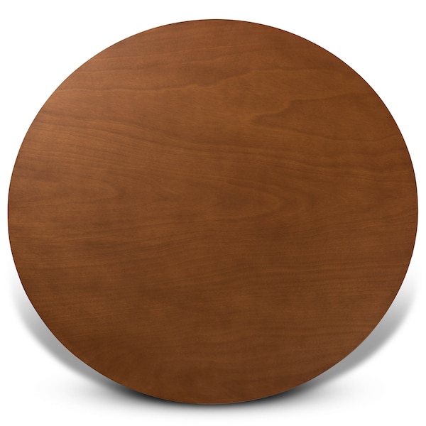 Baxton Studio Kenji Walnut Brown Finished 48-Inch-Wide Round Wood Dining Table - 169-10893