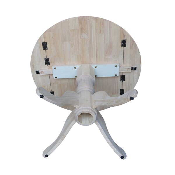 International Concepts Square Dual Drop Leaf Table, 36 in, Unfinished, 36 in W, 36 in L, 30 in H, Wood, Unfinished - T-36DP
