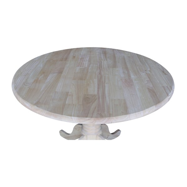 International Concepts Square Dual Drop Leaf Table, 36 in, Unfinished, 36 in W, 36 in L, 30 in H, Wood, Unfinished - T-36DP
