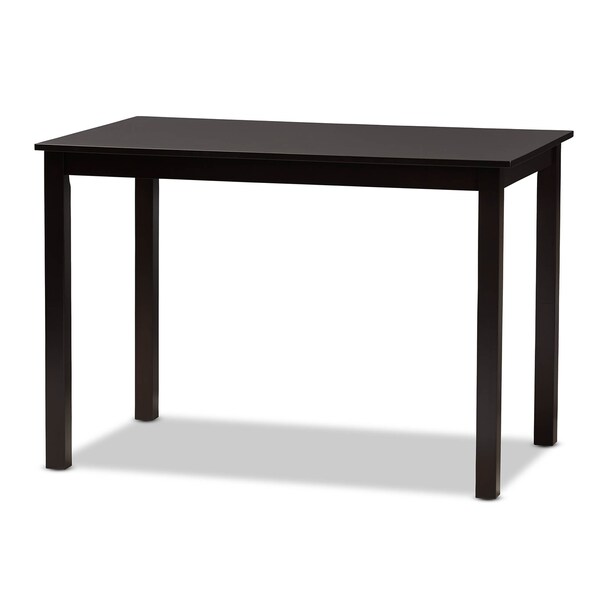 Baxton Studio Ruth Beige Upholstered and Brown Finished 5-Piece Dining Set - 142-8027-8026
