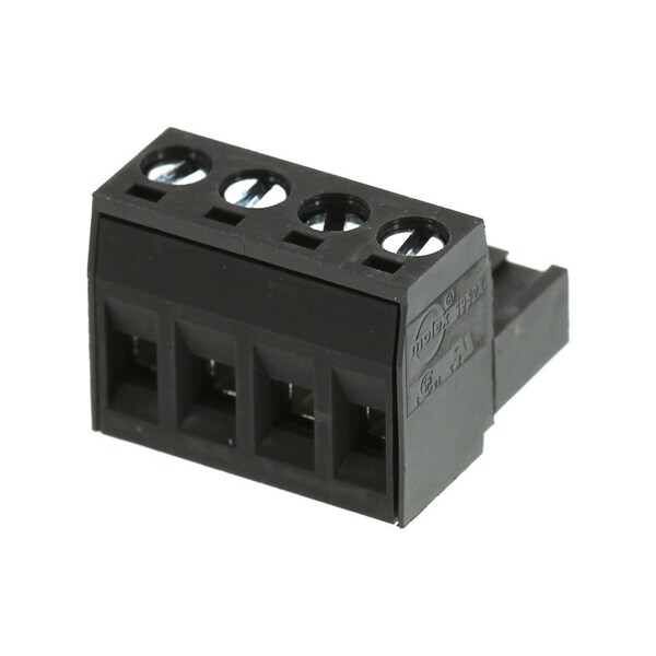 Molex 5.0Mm Euro Pl5.0Mm Euro Plug Ra Blk 4Ckt - 395200004