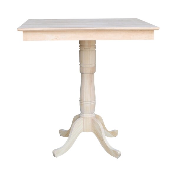 International Concepts 36 in. x 36 in. Square Top Pedestal Table - 41.1 in.H - K-3636TP-30P-6B-2