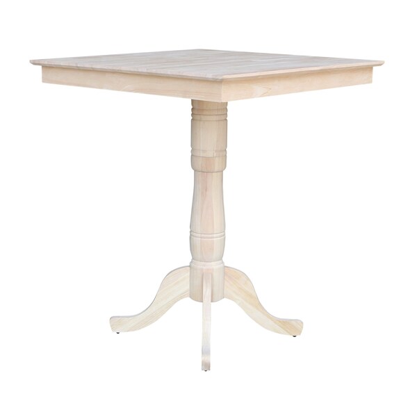International Concepts 36 in. x 36 in. Square Top Pedestal Table - 41.1 in.H - K-3636TP-30P-6B-2