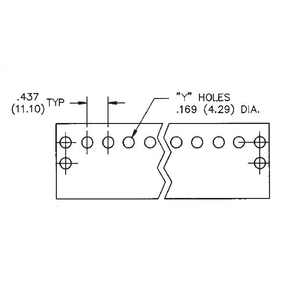 Connectivity Solutions Barrier Strip Terminal Block, 20A, 2 Row(S), 1 Deck(S) - MS-5-141-Y