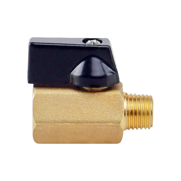 Everflow MIPxFIP Boiler Trim Isolation Valve, Gauge Isolator, Forged Brass 1/4" - 1414MF