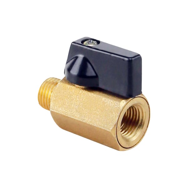 Everflow MIPxFIP Boiler Trim Isolation Valve, Gauge Isolator, Forged Brass 1/4" - 1414MF