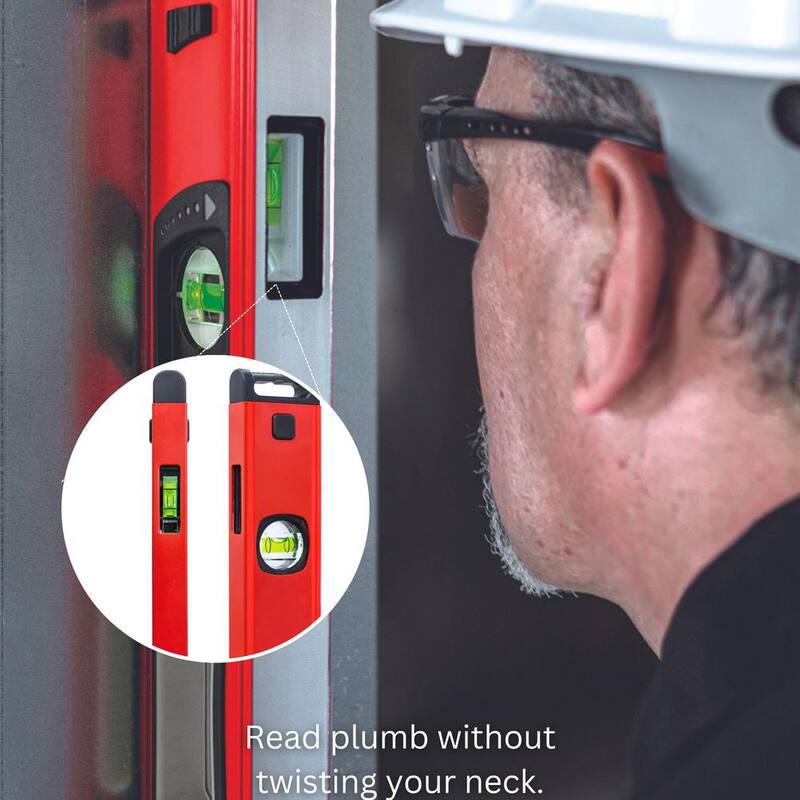 Kapro 24 in. Vulcan Magnetic Box Level with Magnified Vials and Plumb Site - 995-41X-24M