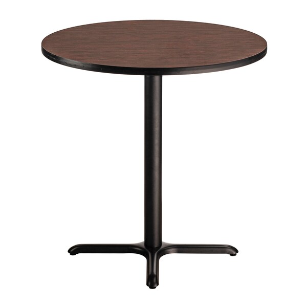 National Public Seating NPS Cafe Table, 36 Round, X Base, 36 Height - CT13636XCMY