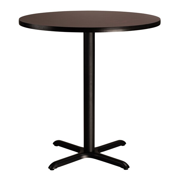 National Public Seating NPS Cafe Table, 36 Round, X Base, 36 Height - CT13636XCMY