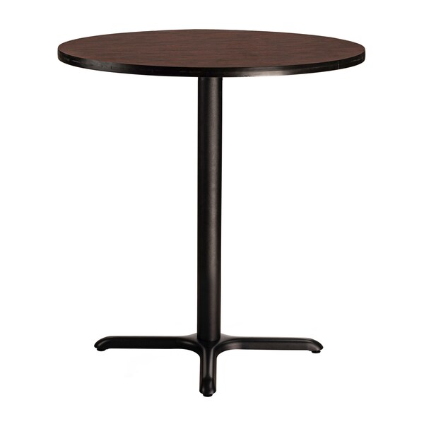 National Public Seating NPS Cafe Table, 36 Round, X Base, 36 Height - CT13636XCMY