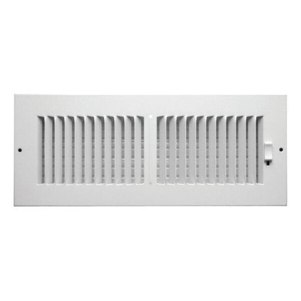 Greystone Greystone C102M12X04 2-Way Sidewall Ceiling Register  12 x 4 in. - 4302238