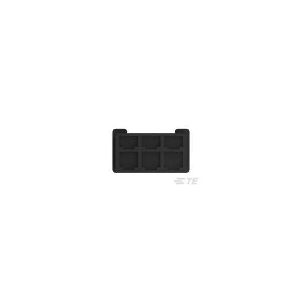 Te Connectivity Fastin-Faston 250, Crimp Terminal Housings, Tab, Tab Housing, 6 Position - 1-171433-9