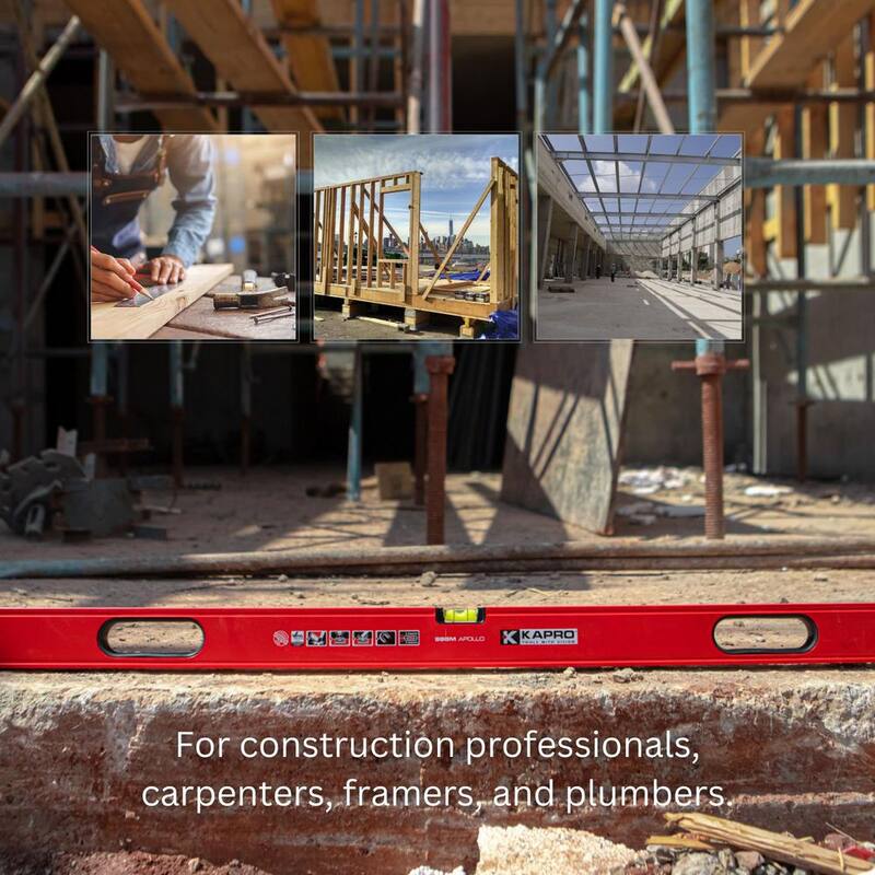 Kapro 24 in. Professional Magnetic Aluminum Box Level with Magnified Vial and Plumb Site - 985-41X-24M