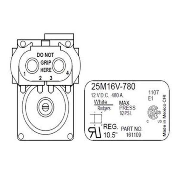 Suburban Mfg SUBURBAN MFG 521072 Gas Valve Solenoid - S6U-521072