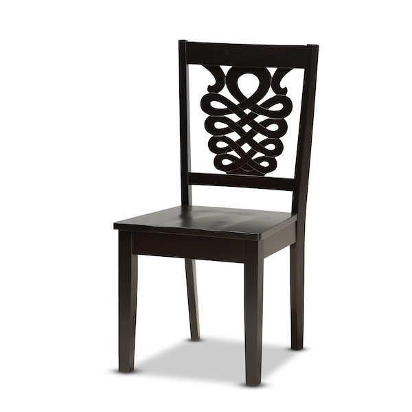 Baxton Studio Liese Modern and Contemporary Transitional Dark Brown Finished Wood 5-Piece Dining Set - 177-11381-10892-ZORO