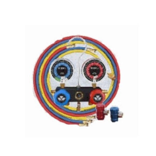 Mastercool Mastercool MSC83272 73 in. Aluminum Manifold with 3 Hoses for R1234YF - MSC83272