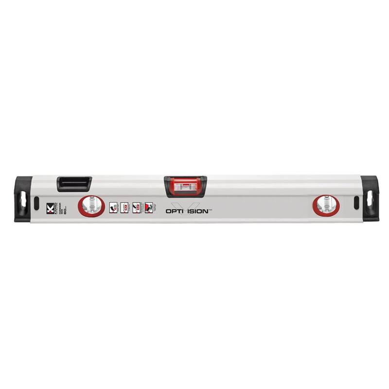 Kapro 24 in. Heavy Duty Magnetic Aluminum Box Level with Optivision and Plumb Site - 905-41-24M