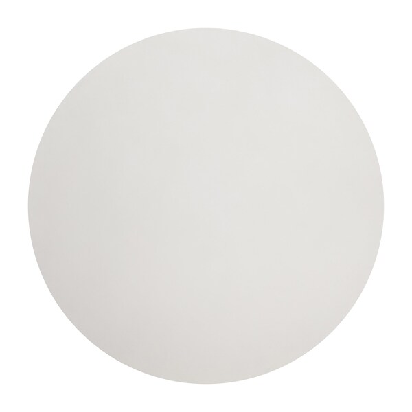 Armen Living Pinni White Concrete Round Dining Table with Bronze Painted Accent - LCSPDIWH