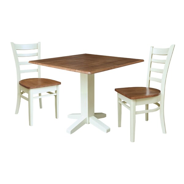 Whitewood Industries Rectangular Drop Leaf Dining Tables, 36 in W, 30 in L, 36 in H - K79-36SDP-C617-2