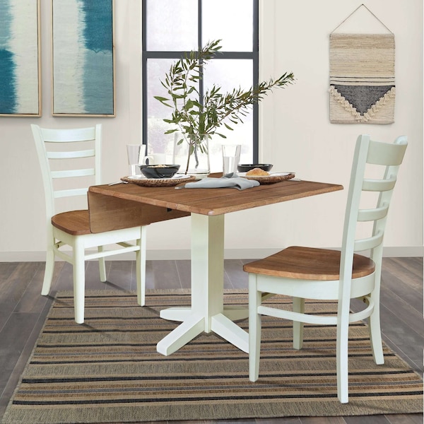 Whitewood Industries Rectangular Drop Leaf Dining Tables, 36 in W, 30 in L, 36 in H - K79-36SDP-C617-2