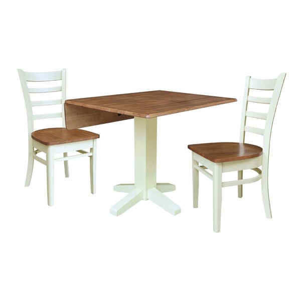 Whitewood Industries Rectangular Drop Leaf Dining Tables, 36 in W, 30 in L, 36 in H - K79-36SDP-C617-2