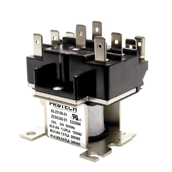 Rheem DPDT Defrost Relay 24V - 42-25106-01