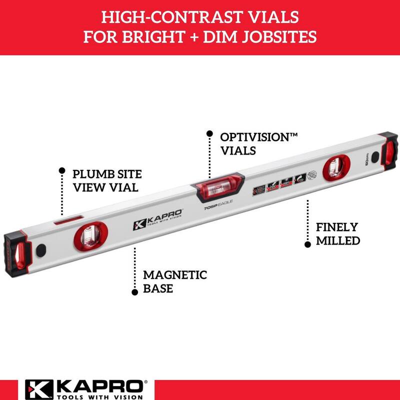 Kapro 705 Eagle 24 in. Magnetic Box Level - 705-41P-24M