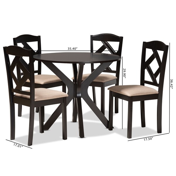 Baxton Studio 35.4 W X 35.4 L X 29.9 H - 193-8027-10892-ZORO