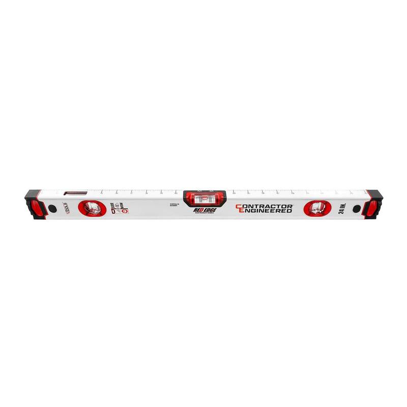 CE TOOLS Red Edge 24 in. Aluminum Non-Magnetic Box Level - CET120