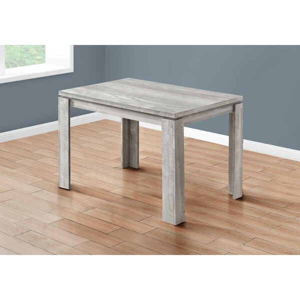 Homeroots 48 x 32 x 30.5 in. Reclaimed Wood-Look Dining Table, Grey - 366055