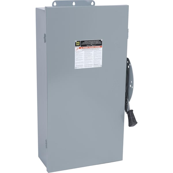 Square D Safety switch, double throw, non fusible, 60A, 600V, 6 pole, 60hp, NEMA 12, no knock outs - DTU662AWK