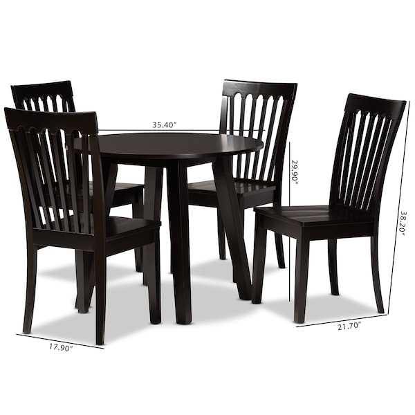 Baxton Studio 35.4 W X 35.4 L X 29.9 H - 189-11426-10896-ZORO