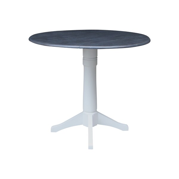 Whitewood Industries Extension Dining Tables, 45 in L, 38 in H, Parawood, 5 Piece Set - K05-42DPT-27-S61724