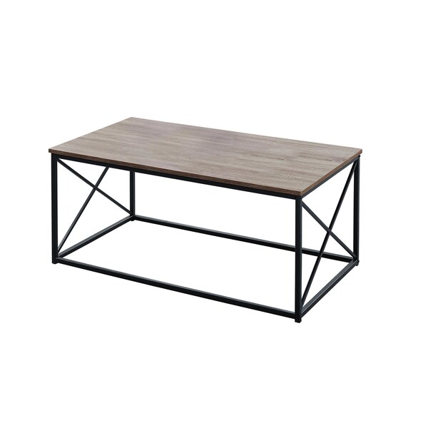 Homeroots Dark Taupe, Black Metal Table Set - 3 Piece - 366086