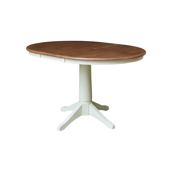 Whitewood Industries Rectangular Extension Dining Table W/ 6 Chairs, 36 in W, 30.1 in L, 48 in H, Parawood, 7 - K79-36RXT-27B-C617-6
