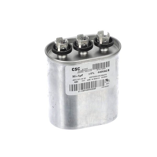 York Capacitor, Run, Dual, 440 Volt, 50/60HZ, 30uF - S1-CAP4405030DF